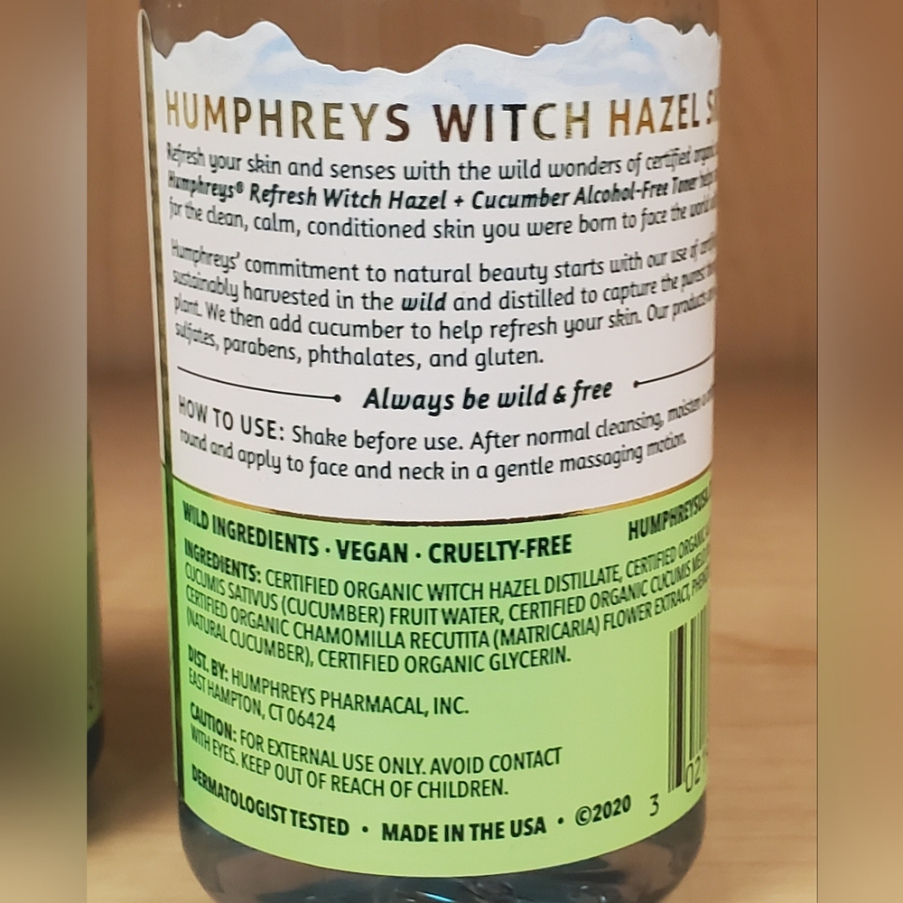 Humphreys Witch Hazel Alcohol-free Toner - Picture 3 of 4